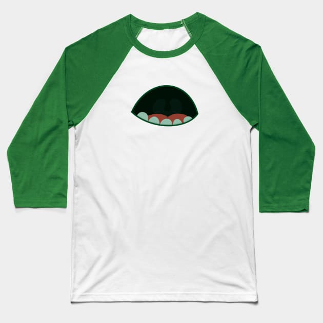 mouth of a monster Baseball T-Shirt by Mentecz